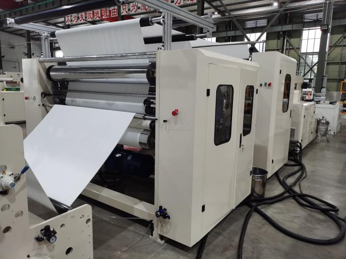 Ωραίο σχεδιασμό Dot To Dot Lamination Embossing Μηχανή επανόρθωσης χαρτιού πετσέτας κουζίνας 7