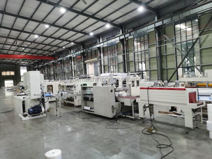 Ωραίο σχεδιασμό Dot To Dot Lamination Embossing Μηχανή επανόρθωσης χαρτιού πετσέτας κουζίνας 11