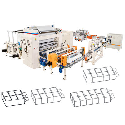 Τελευταία 1/2 Fold Soft Bag Pack Facial Tissue Paper Machine Γραμμή παραγωγής ∙ Σύστημα μεταφοράς και συσκευασίας υψηλής ταχύτητας