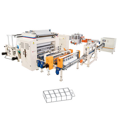 Πλήρως αυτόματη γραμμή παραγωγής V Interfold Facial Tissue Machine από την πτυχή της πτυχής μέχρι την συσκευασία