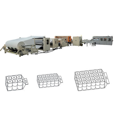 Πλήρως Αυτόματη Μηχανή Συσκευασίας Πακέτων 48 Ρολλών Μικρού Χαρτιού Τουαλέτας Γραμμής Παραγωγής Ρολού Χαρτιού Κουζίνας για Επιχειρήσεις Χαρτιού Υγείας στη Νότια Αμερική